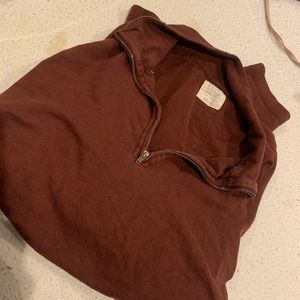 J CREW CROPPED LONG SLEEVE PULLOVER